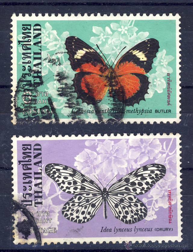Sellos: THAILANDIA.- MARIPOSAS.- - Foto 1