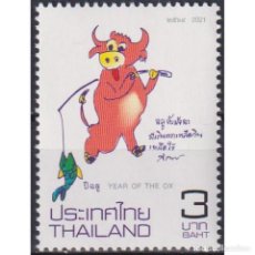 Sellos: ⚡ DISCOUNT THAILAND 2021 CHINESE NEW YEAR - YEAR OF THE OX MNH - NEW YEAR. Lote 307664173