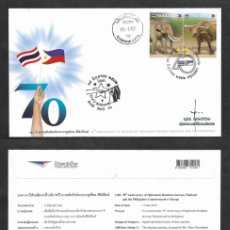 Sellos: SD)2019 THAILAND ON FIRST DAY, 80TH ANNIVERSARY OF THE ESTABLISHMENT OF DIPLOMATIC RELATIONS WITH TH