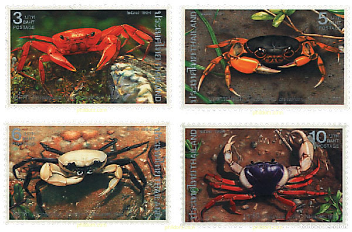 Sellos: 90760 MNH TAILANDIA 1994 CRUSTACEOS