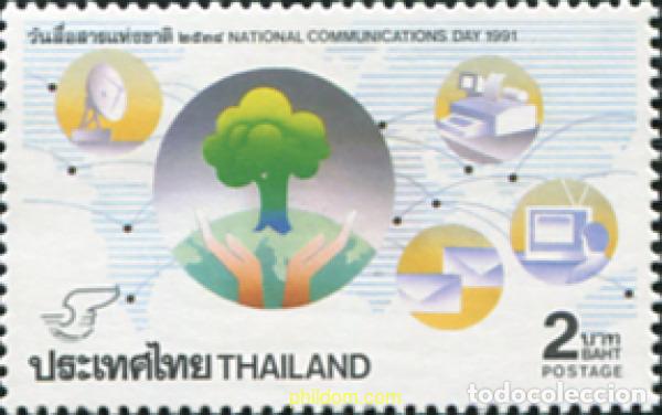 Sellos: 90707 MNH TAILANDIA 1991 DIA DE LAS COMUNICACIONES