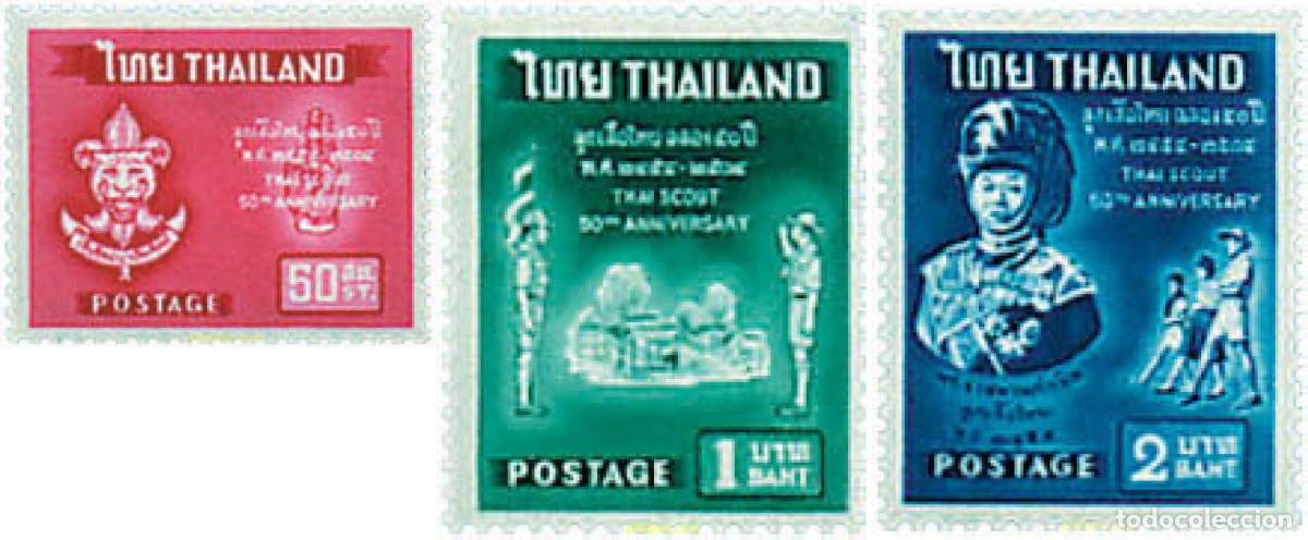 Francobolli: 38825 MNH TAILANDIA 1961 50 ANIVERSARIO DEL ESCULTISMO NACIONAL