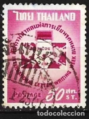 Sellos: Tailandia 1961 - Mi 378 - YT 351 - Semana de la carta escrita