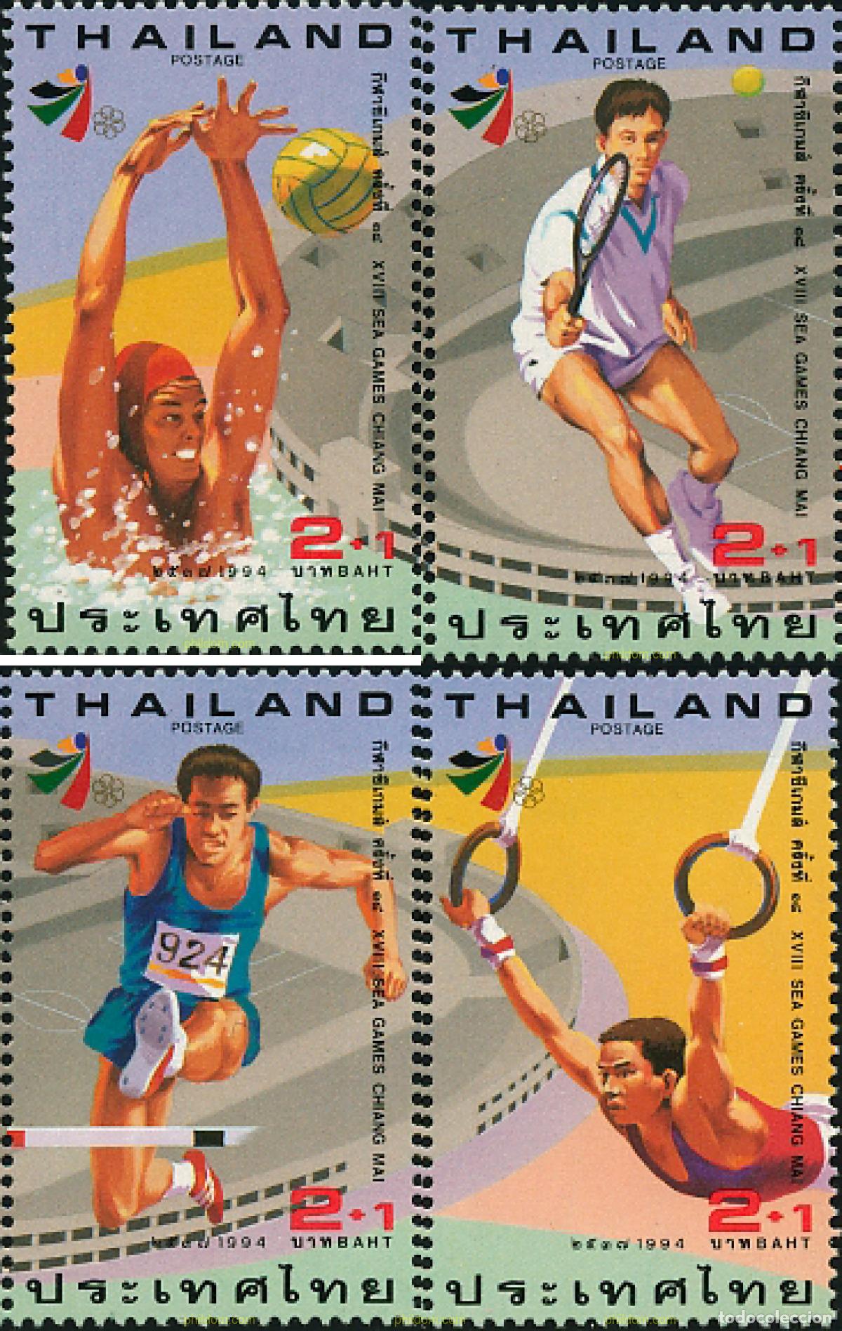 Sellos: 90762 MNH TAILANDIA 1994 18 JUEGOS DEPORTIVOS DE CHIANG MAI
