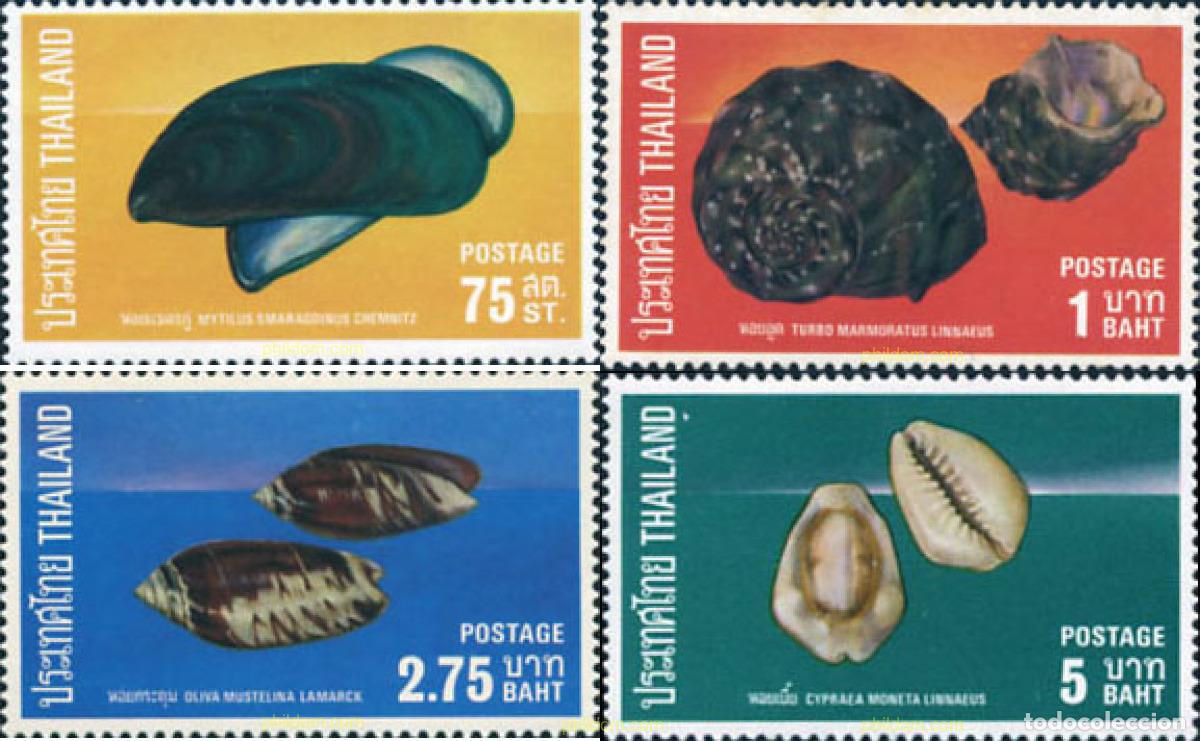 Sellos: 90649 MNH TAILANDIA 1975 CONCHAS