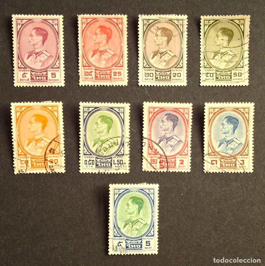 Sellos: 1961-1968, Tailandia 9 sellos del Rey Bhumibol Adulyadej