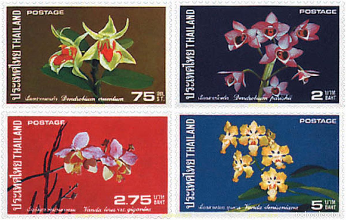 Sellos: 92118 MNH TAILANDIA 1975 ORQUIDEAS