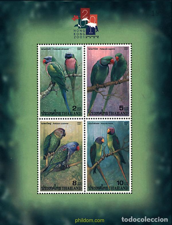 Sellos: 361672 MNH TAILANDIA 2001 AVES