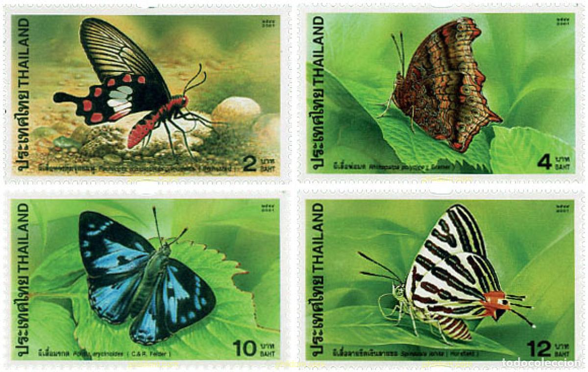 Sellos: 98888 MNH TAILANDIA 2001 MARIPOSAS