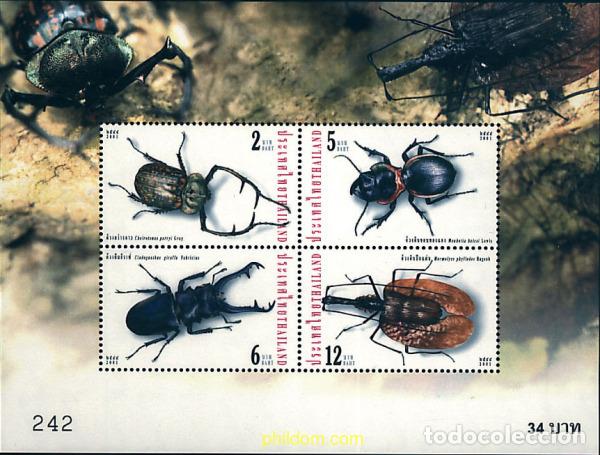Sellos: 99949 MNH TAILANDIA 2001 INSECTOS