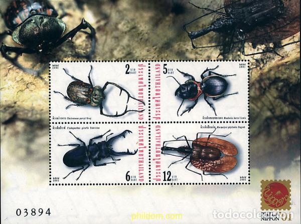 Sellos: 361674 MNH TAILANDIA 2001 INSECTOS