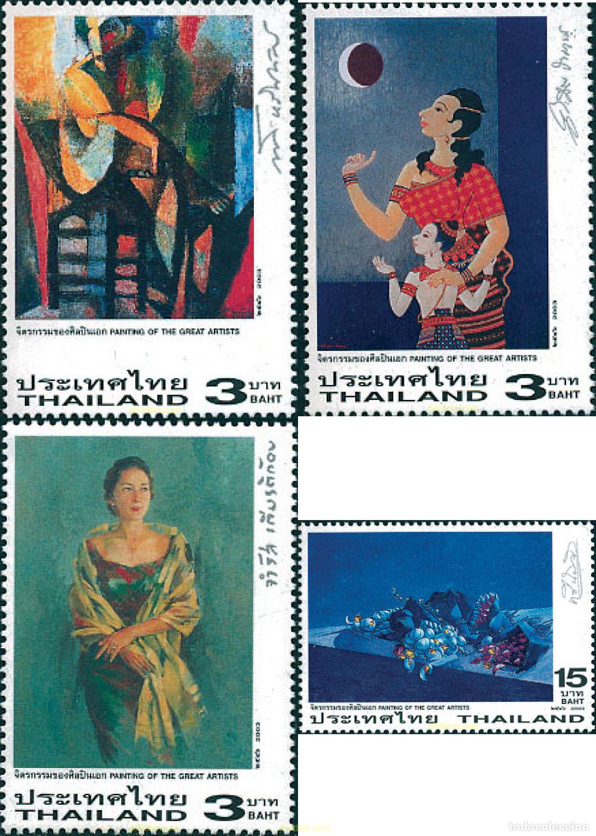 Sellos: 128377 MNH TAILANDIA 2003 PINTURAS