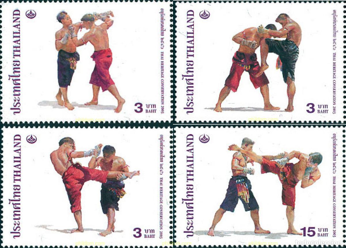 Sellos: 128382 MNH TAILANDIA 2003 BOXEO TAILANDES