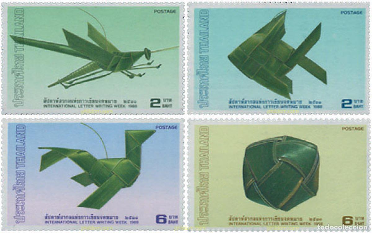 Sellos: 144383 MNH TAILANDIA 1988 SEMANA INTERNACIONAL DE LA CARTA