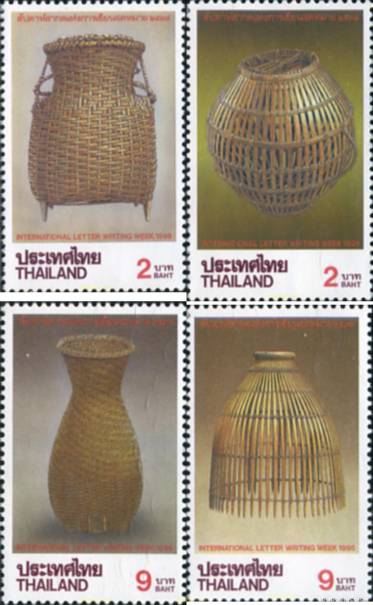 Sellos: 361653 MNH TAILANDIA 1995 CESTAS - DIA DE LA CARTA