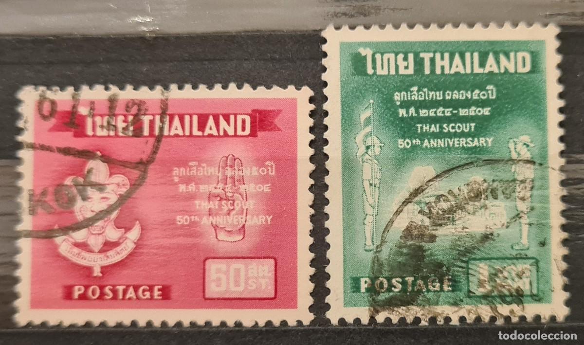 Sellos: Serie de sellos usados de Tailandia 1961: 50 aniversario del escoltismo nacional