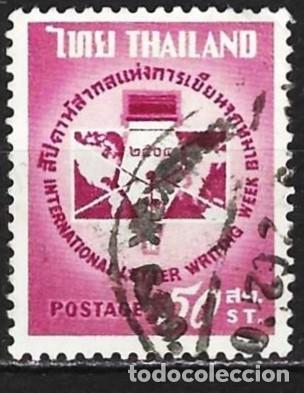 Sellos: Tailandia 1961 - Mi 378 - YT 351 - Semana de la carta escrita