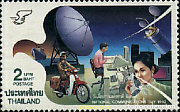 Sellos: 90717 MNH TAILANDIA 1992 DIA MUNDIAL DE LAS COMUNICACIONES