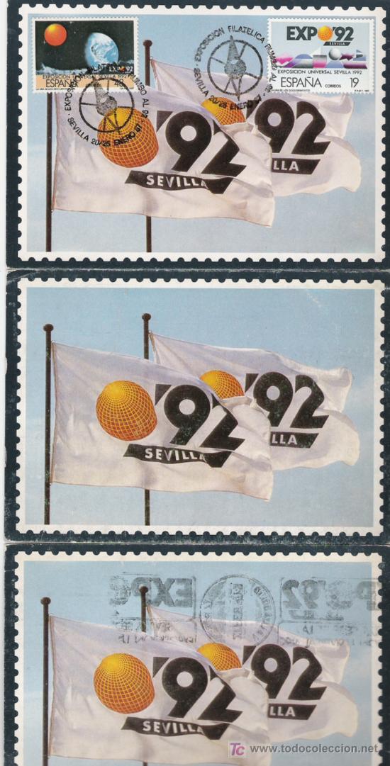 Sellos: LOTE DE TARJETAS DE LA EXPO DEL 92 - Foto 1