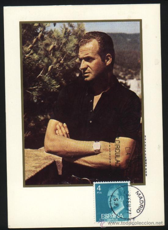 Sellos: B-0263- MAXIMA DE JUAN CARLOS I. A&Ntilde;O 1977. - Foto 1