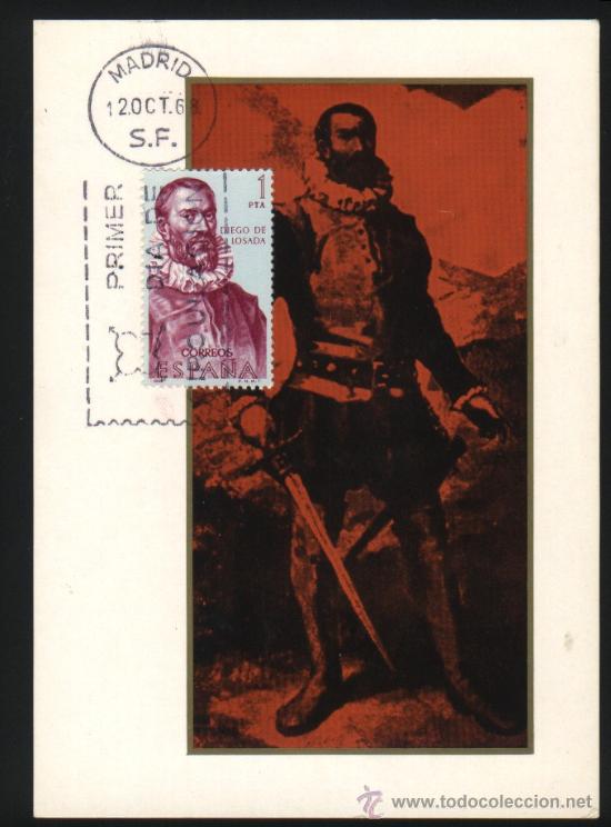 Sellos: B-0923- DIEGO DE LOSADA. 1968. - Foto 1