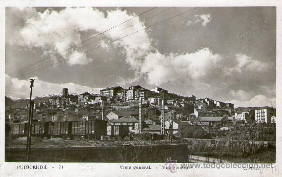 Sellos: TARJETA POSTAL PUIGCERDA 1951    NL243 - Foto 1