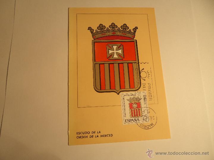 Sellos: Tarjeta m&aacute;xima. Primer d&iacute;a. 1963 - Foto 1