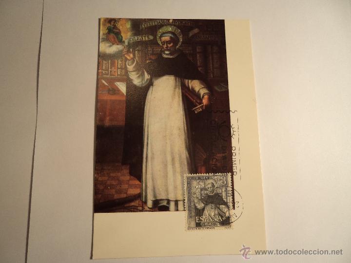 Sellos: Tarjeta m&aacute;xima. Primer d&iacute;a. 1963 - Foto 1