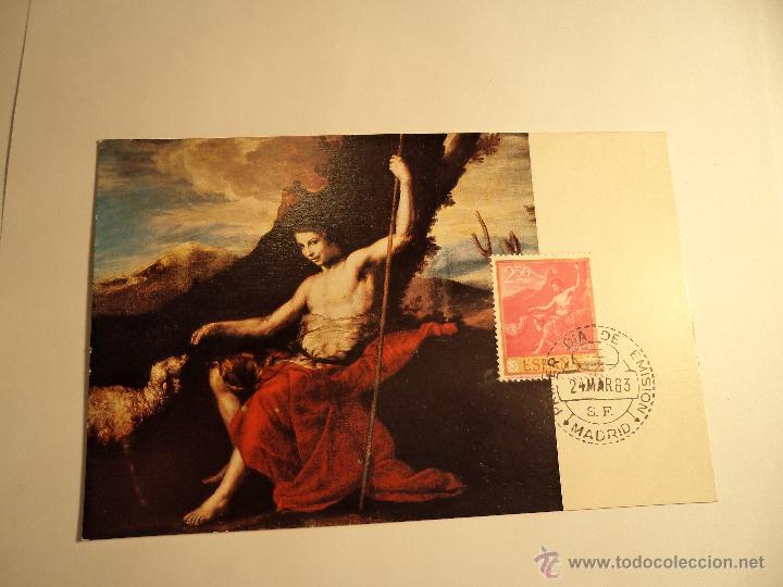 Sellos: Tarjeta m&aacute;xima. Primer d&iacute;a. 1963 - Foto 1