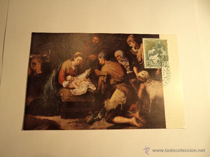 Sellos: Tarjeta m&aacute;xima. Primer d&iacute;a. 1962 - Foto 1