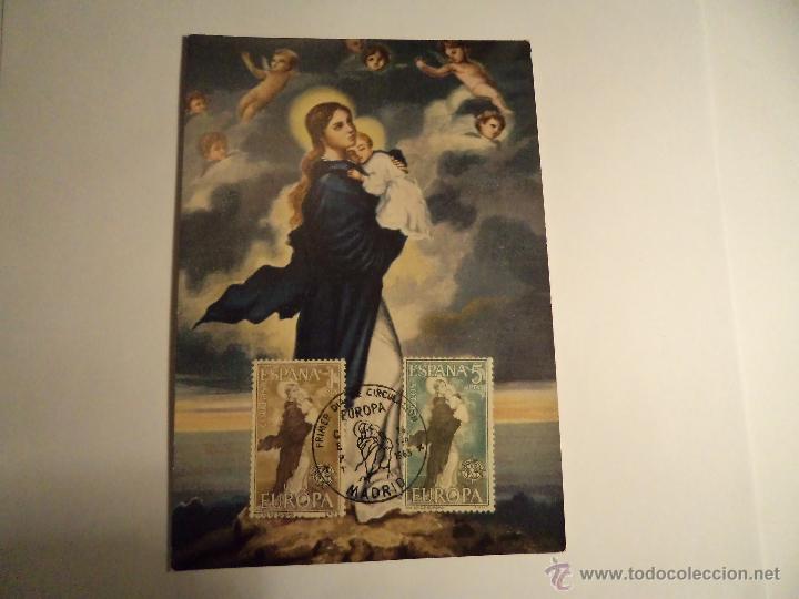 Sellos: Tarjeta m&aacute;xima. Primer d&iacute;a. 1963 - Foto 1