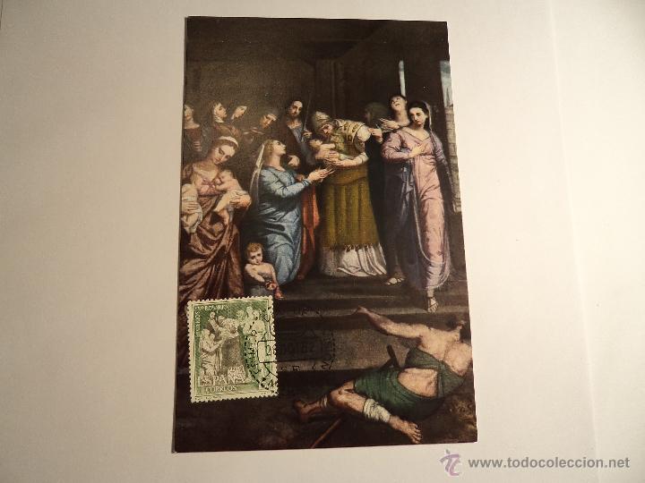 Sellos: Tarjeta m&aacute;xima. Primer d&iacute;a. 1962 - Foto 1