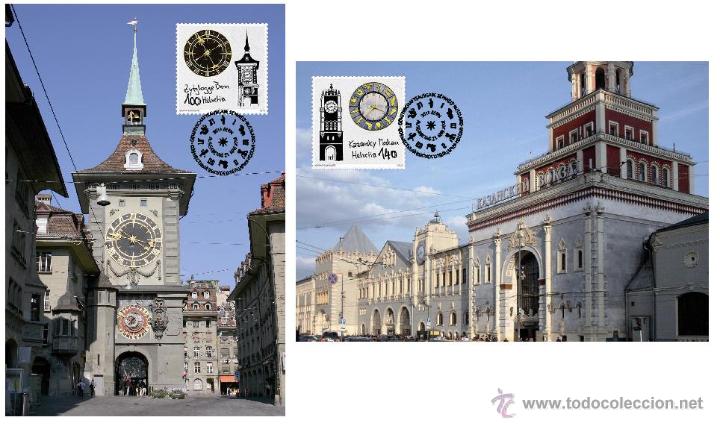 Sellos: MAXICARD RELOJES EMISION CONJUNTA CON RUSIA - Foto 1