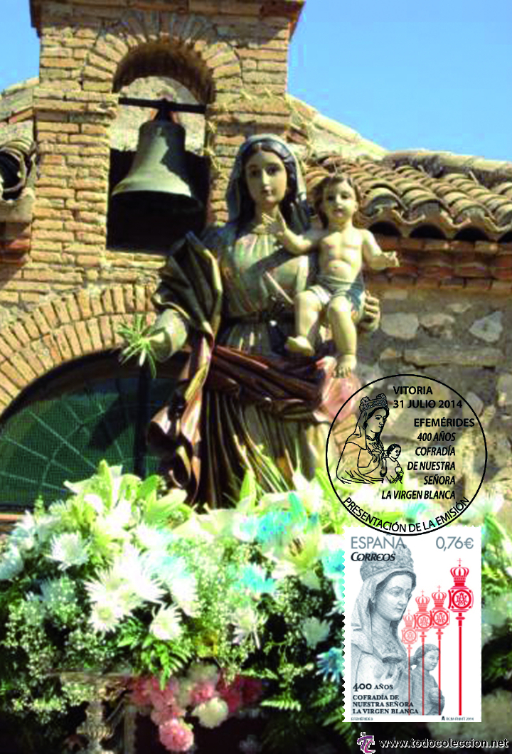 Sellos: MAXICARD ESPA&Ntilde;A LA VIRGEN BLANCA - Foto 1
