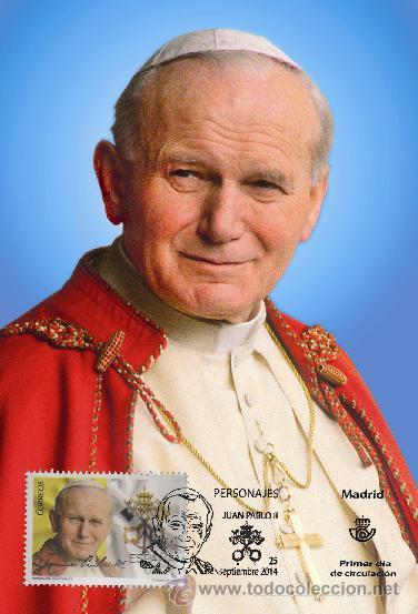 Sellos: MAXICARD ESPA&Ntilde;A -JUAN PABLO II - Foto 1