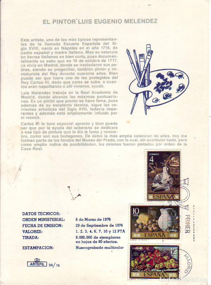 Sellos: el pintor luis eugenio melendez - Foto 1