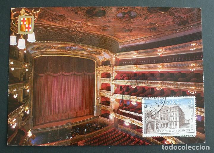 Sellos: ESPA&Ntilde;A 1972 - LICEO DE BARCELONA - MAXIMA POSTAL - Foto 1