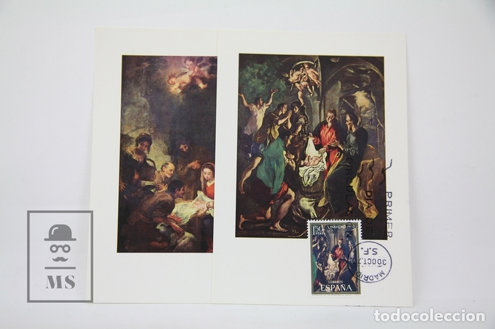 Sellos: Tarjetas M&aacute;xima A&ntilde;o 1970 - Navidad - Edifil 2002/2003 - Foto 1