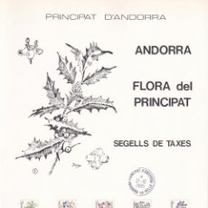 Sellos: PRINCIPAT D'ANDORRA 1985 - PRIMER DIA / ANDORRA - FLORA DEL PRINCIPAT / DÍPTICO
