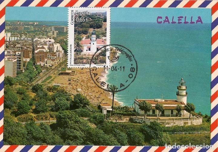 Sellos: FARO DE CALELLA. BARCELONA. - Foto 1