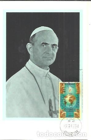 Sellos: MAXIMA 1965 PAPA PABLO VI - Foto 1