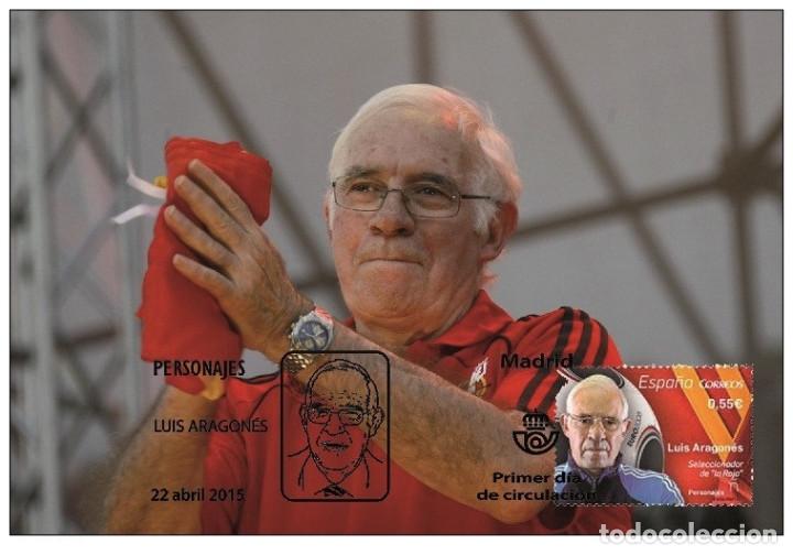 Sellos: Spain 2015 - Luis Aragon&eacute;s maxicard - Foto 1