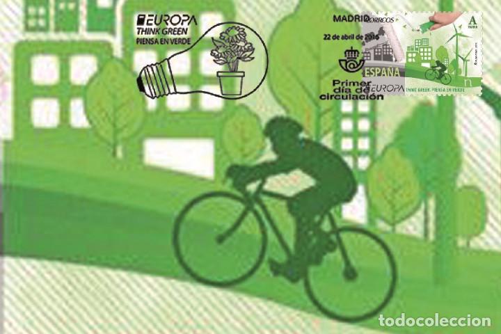 Sellos: Spain 2016 - Europa 2016 -Think Green carte maximum - Foto 1