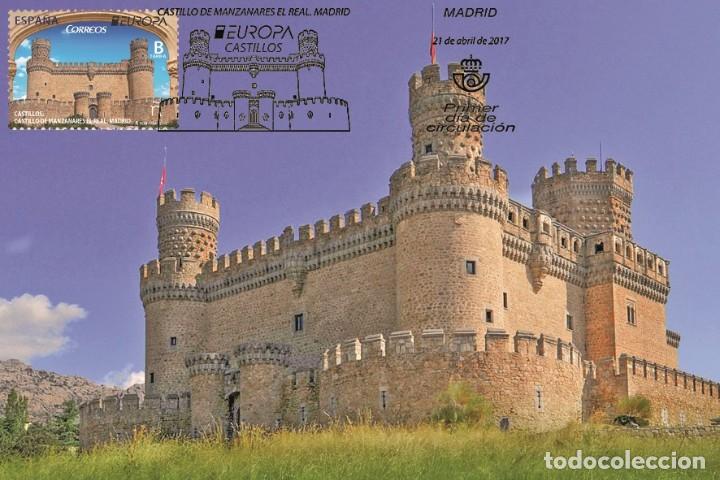 Sellos: Spain 2017 - Europa Castles maximum carte - Foto 1