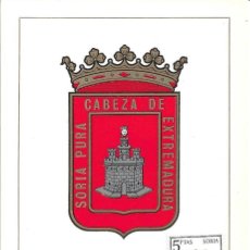 Francobolli: ESCUDO DE SORIA 1965 MATASELLOS PROVINCIA (EDIFIL 1639) EN TARJETA MAXIMA PRIMER DIA. MPM.. Lote 295446443