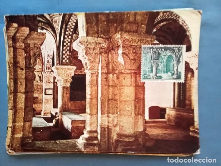 Sellos: postal primer dia circulacion Cripta San Isidoro (Le&oacute;n) - Foto 1
