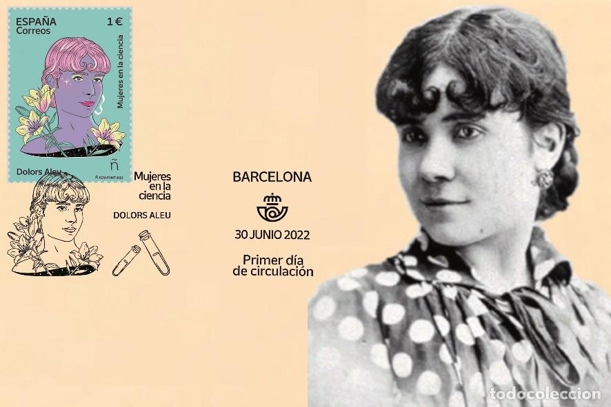Sellos: Spain 2022 - Dolors Aleu carte maximum - Foto 1