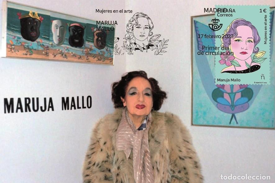 Sellos: Spain 2023 - Maruja Mallo carte maximum - Foto 1