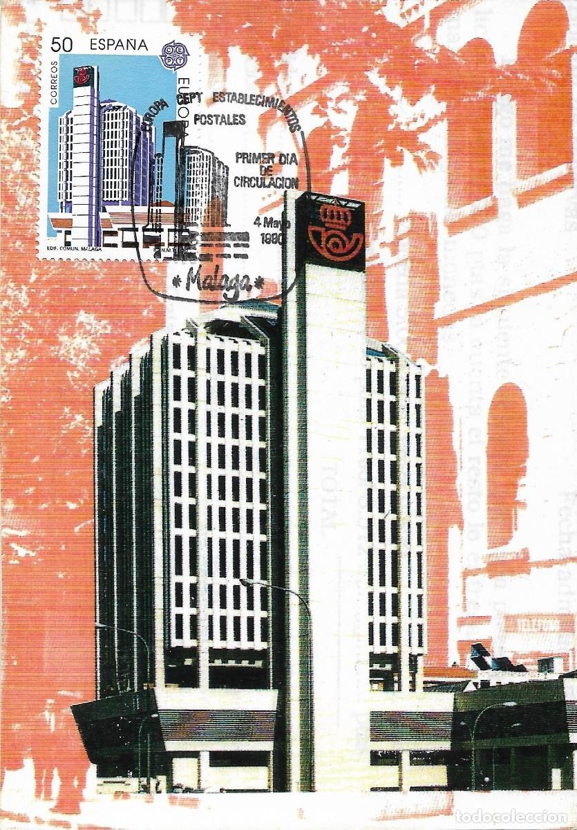 Sellos: EDIFICIO DE COMUNICACIONES ESTABLECIMIENTOS POSTALES EUROPA 1990 (EDIFIL 3059) EN TM PD MOD 2 MALAGA - Foto 1