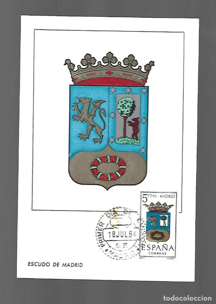 Sellos: ESCUDO DE MADRID 1964 TARJETA MAXIMA - Foto 1